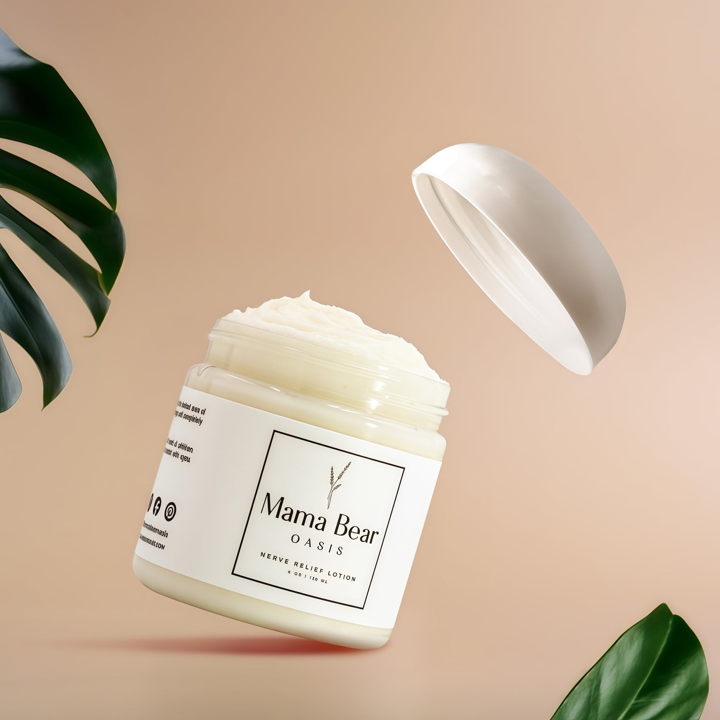 Mama Bear Oasis Lotion - Hydrating Lotion w/ Magnesium Chloride and Pure Ingredients - Fast-Absorbing and Non-Greasy Formula for Foot and Leg Comfort